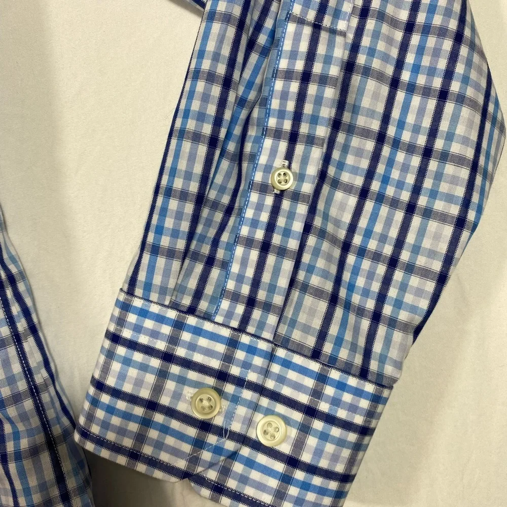Banana republic Slim fit Shirt Button up Longsleeved Collared Non-Iron Plaid